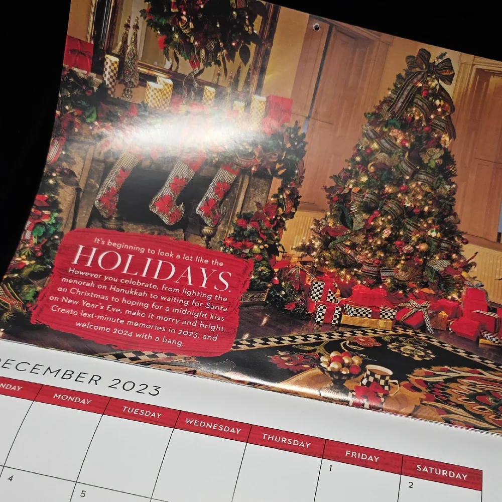 MacKenzie-Childs Yellow and‎ Black 2023 Calendar
